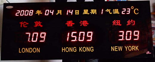 純文字世界時(shí)間屏03